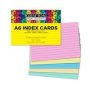 A6 Index Cards - Pastel 100 Pack - Ruled