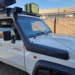 Toyota Land Cruiser 70 76 79 Series Square Lights Snorkel Kit For