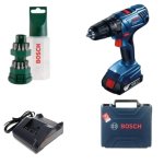 Bosch - Impact Drill Kit Gsb 180-LI Kit With 24 Piece Screwdriver Dispenser