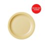 Polycarbonate Narrow Rim Side Plate 16.5CM Diameter Beige By Cambro