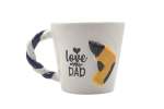 Love You Dad Ceramic Mug With Hand Drill Themed Design