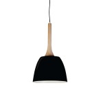 Azul Pendant Light - Aluminium & Wood - White