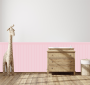 Wooden Panel Wall Sticker- Blossom Pink
