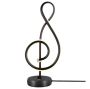 Musical Note LED Desk Lamp With Dimmable Lighting - Black