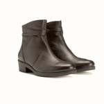 Ladies Picabo Leather Boots In Coffee - Chocolate 9