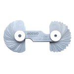 Radius Gauge 7.5 Mm 15 Mm 16 X 2 Leaves 0.03 Mm Acc. Concave & Convex Sur AC941 015 32