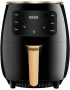 Silver Crest S-18 Air Fryer - XL Digital Touch Screen 4 Presets Compact Design For 2-4 People Black
