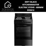 Defy Kitchenmaster Black Electric Stove - 600MM DSS612