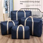 Extra-large Canvas Luggage Packing Bag - Moisture-proof Durable Storage For Clothes & Quilts Hand Or Dry Clean Only Non-woven Fa