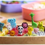 10PCS Cartoon MINI Fruit Fork Lunch Bento Forks Picks