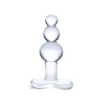 Glas - Beaded Glass Butt Plug With Tapered Base