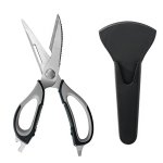 Kitchen Scissors With Holder Black