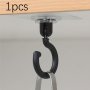 Versatile 360 Rotatable Ceiling Hook - Self-adhesive Perfect For Dome Mosquito Nets & Canopies Ideal For Bedroom & Patio Use