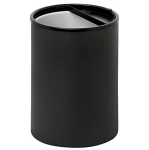 Complete Steel Litter Bin – Wide – Ashtray Half Moon Flip Top Lid And Bin Liner – Solid – 751BL