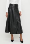 Edit Pu Aline Midi Skirt - Black