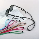 Solid Pu Leather Glasses Strap Holder Anti Slip Glasses Cord Rope Adjustable Sunglasses Chain Lanyard Mask Face Covering Retaine