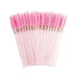 Eyelash Brushes 50PCS Mascara Eyebrow Brush Eyelash Comb Spiral Brush Makeup Brush Cute Eye Makeup Eyelash Curler Beginner Women