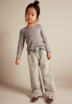 Long-sleeved Jersey Top - Greige