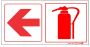 Fire Extinguisher Sign 19X19CM - 10 Pack