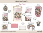 Cot Duvet Bedding Safari Pink Splash Set