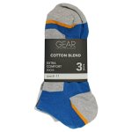 Socks 2PK Mens Fashion Cut - Multi Colour Multi Colour