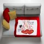 Ek Is Lief Vir Jou Engel Valentine's Light Weight Fleece Blanket