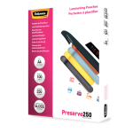 Fellowes Preserve A4 Glossy Pouch - 100PK 250 Micron