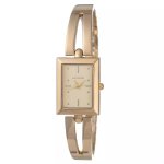 Hallmark Gold Plated Rectangle Metal Woman's Watch HA2090C