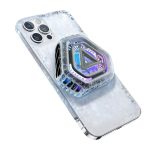 Magnetic Cell Phone Cooler For Gaming Portable Mobile Phone Cooling Fan Lightweight Quiet With Rgb Ligh