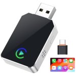 Wireless Carplay Adapter For Iphone 2026 Upgraded 2-IN-1 Android Auto Carplay Wireless Adapter Convert Wired To Wireless Fast &