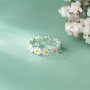 1pc/10pcs Small Daisy Ring White Flower Finger Ring Birthday Gift For Best Friend Anniversary Gifts