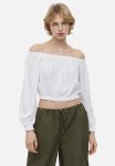 Off-the-shoulder Blouse - White