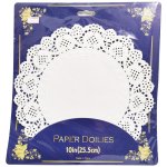 Paper Doilies 8.5IN 21.5CM White 24PC