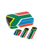 Big Blue Novelty Plaster Tins Assorted Designs - Sa Flag