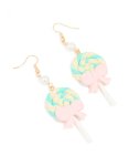 Goldair Gold Pearl Lollipop Drop Earrings