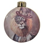 Habitat Decorative Ceramic Jar With Lid Steampunk Lion 33CM