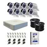 Hikvision 8 Channel Turbo Dvr With 1TB Hdd & 8 Cameras Diy Cctv Kit