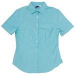 Ladies Short Sleeve Rita Shirt Aqua