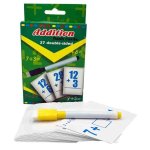 Maths Flash Cards & Marker Assorted