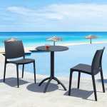Maya Polypropylene Side Chair - Olive Green