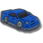 Glow Blue Street Race Car Jibbitz - Multi Osfa