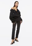 Vintage Straight High Jeans - Black