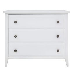 Hampton Chest 3 Drawers White