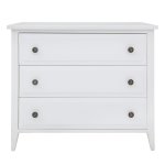 Hampton Chest 3 Drawers White