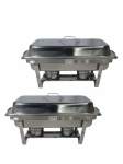 Smte Super Chef Chafing Dish 16 Litre Set Of 2 With Keychain