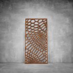 Wall Art D132 - 2900 X 1400 X 20 Indoor Rust Coat Cool White