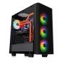 Thermaltake View 21 Tempered Glass Rgb Plus Edition Windowed Atx Mid-tower Chassis Black