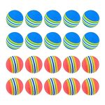 Lizusidtsy 20 Pcs Golf Ballssoft Foam Garden Golf Balls Practice Golf Balls Sponge Rainbow Golf Balls For Indoor Outdoor