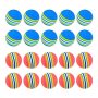 Lizusidtsy 20 Pcs Golf Ballssoft Foam Garden Golf Balls Practice Golf Balls Sponge Rainbow Golf Balls For Indoor Outdoor
