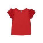 Younger Girl Mesh Sleeve Tee